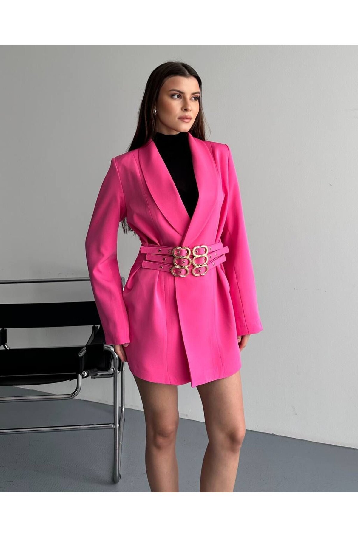 3 KEMERLİ TASARIM CEKET