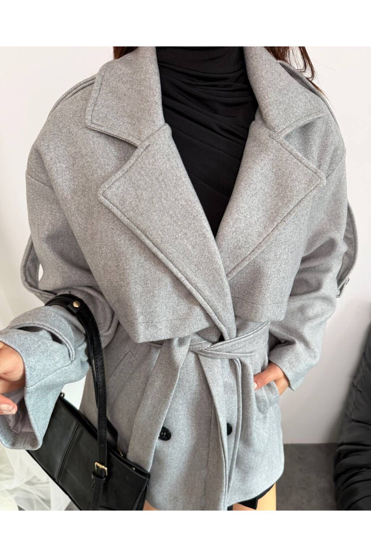 APOLET KUŞAK DETALI KAŞE KABAN