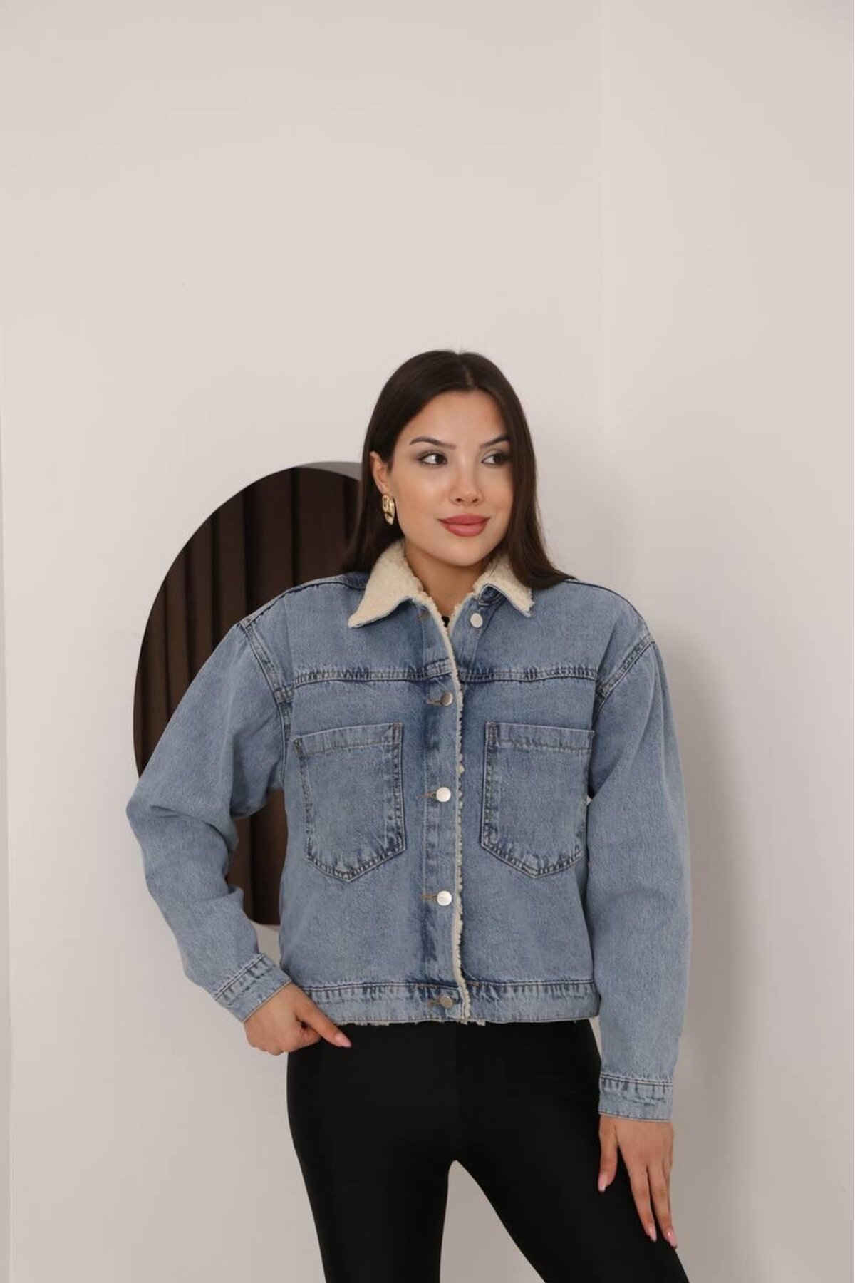 DENİM İÇİ PELUŞ MONT