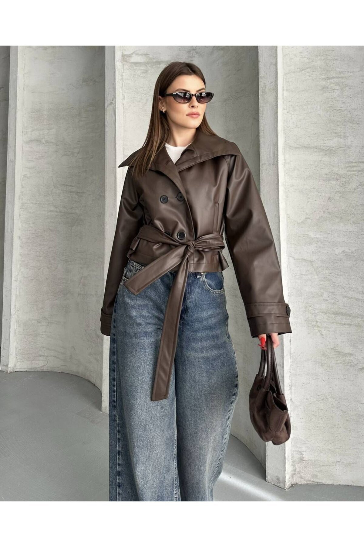 DERİ TRENÇKOT