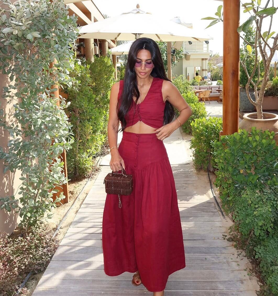 DÜĞME DETAYLI İKİLİ TAKIM