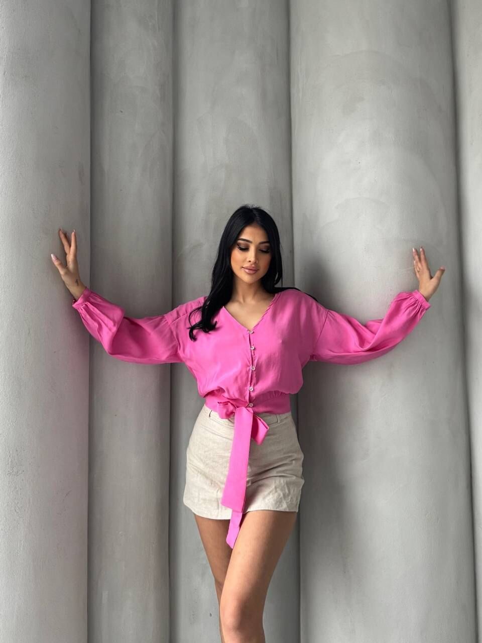 Bağlama Detaylı Gömlek