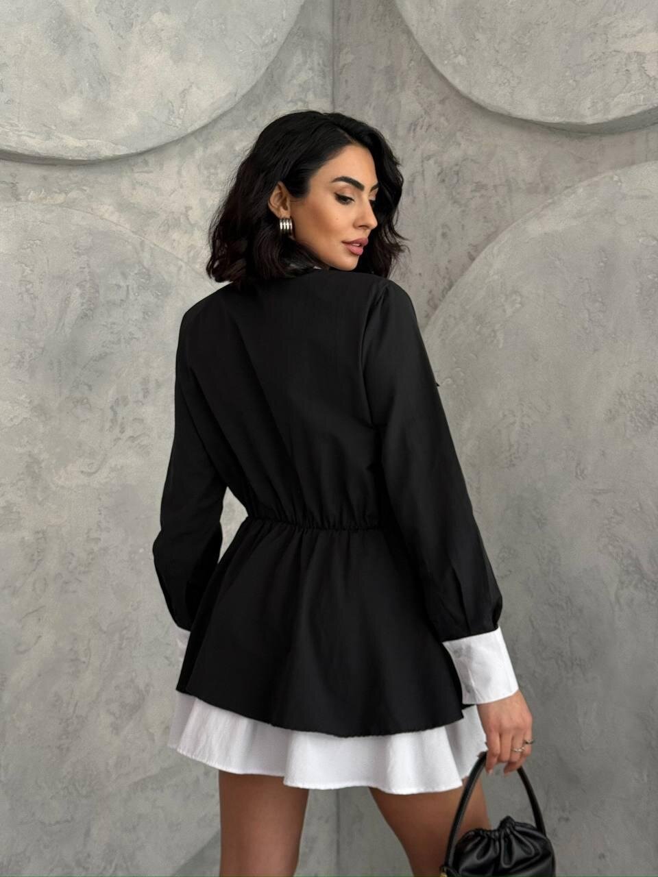 Kemer Detaylı Gömlek Elbise