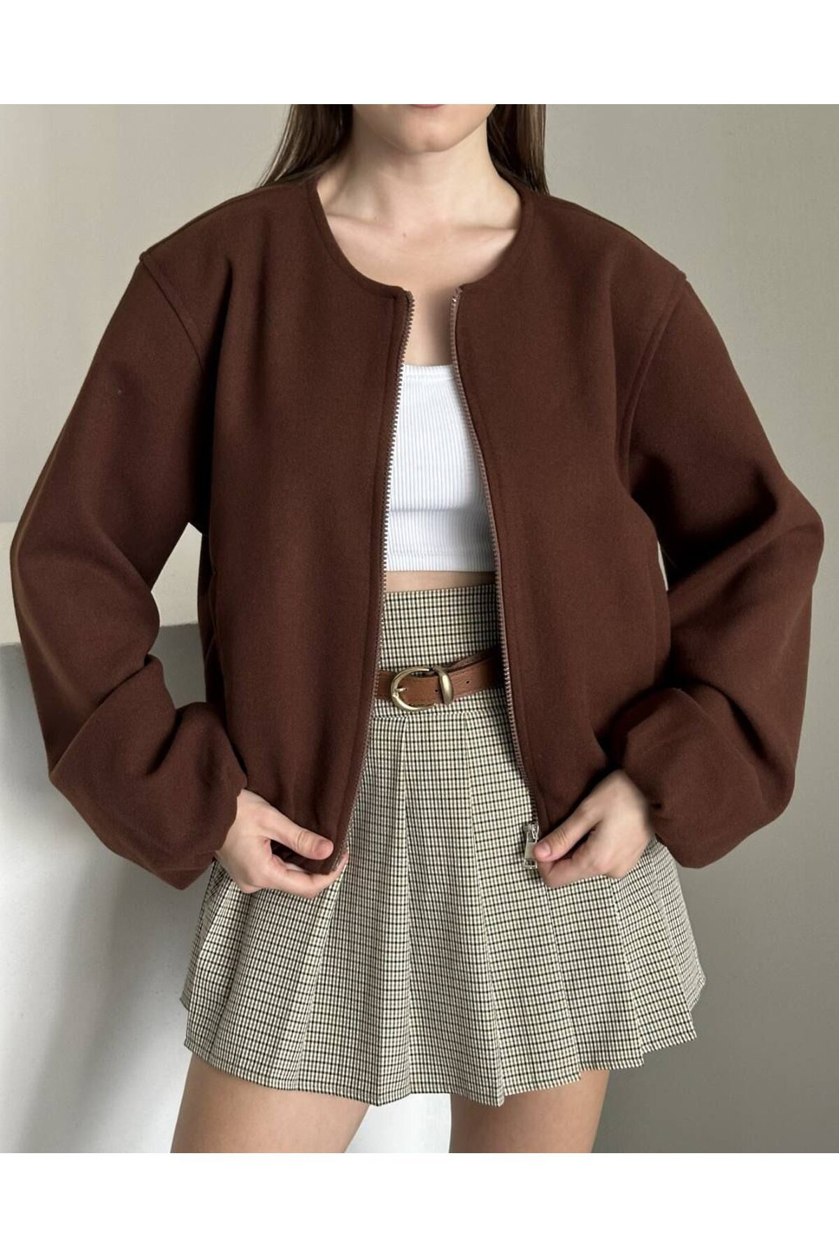 İÇİ PELUŞ KRUVEZE SÜET CEKET