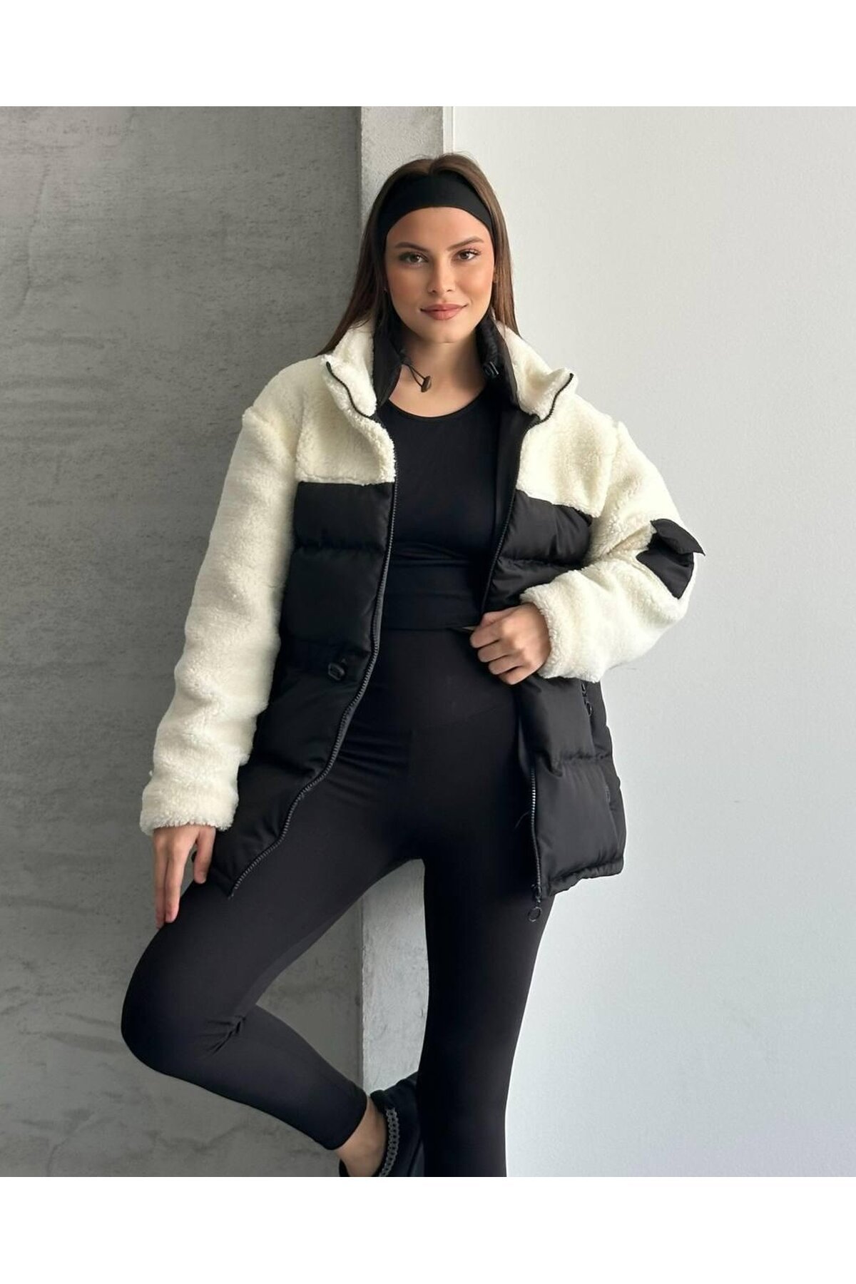 KAPÜTONE SÜET DETAY MONT