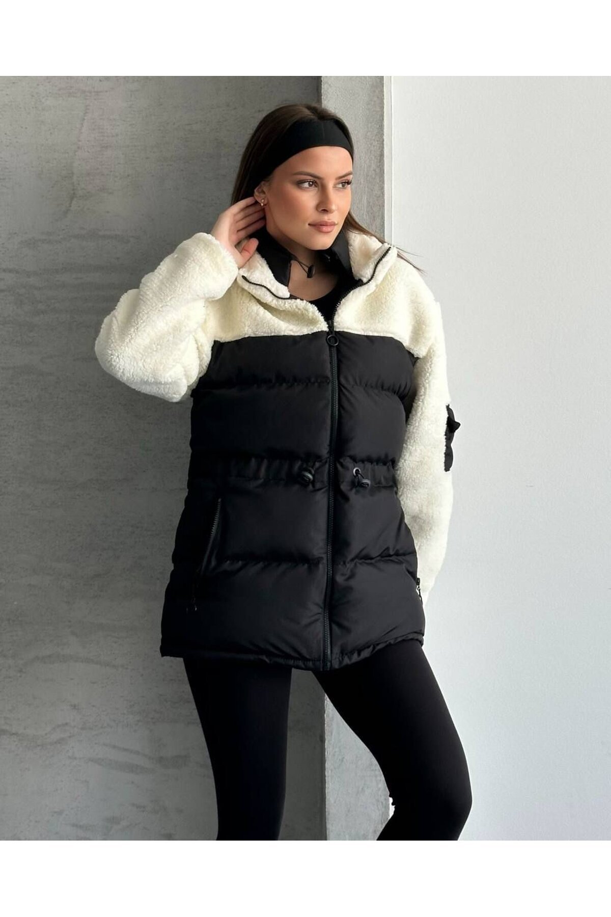 KAPÜTONE SÜET DETAY MONT