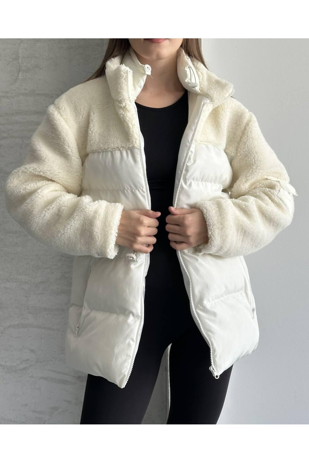 KAPÜTONE SÜET DETAY MONT