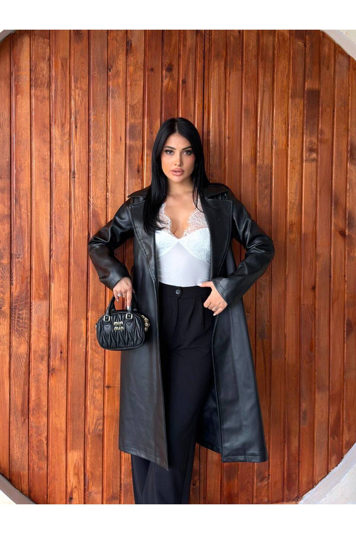 MAXİ BOY KUŞAKLI TRENÇ KUŞAKLI