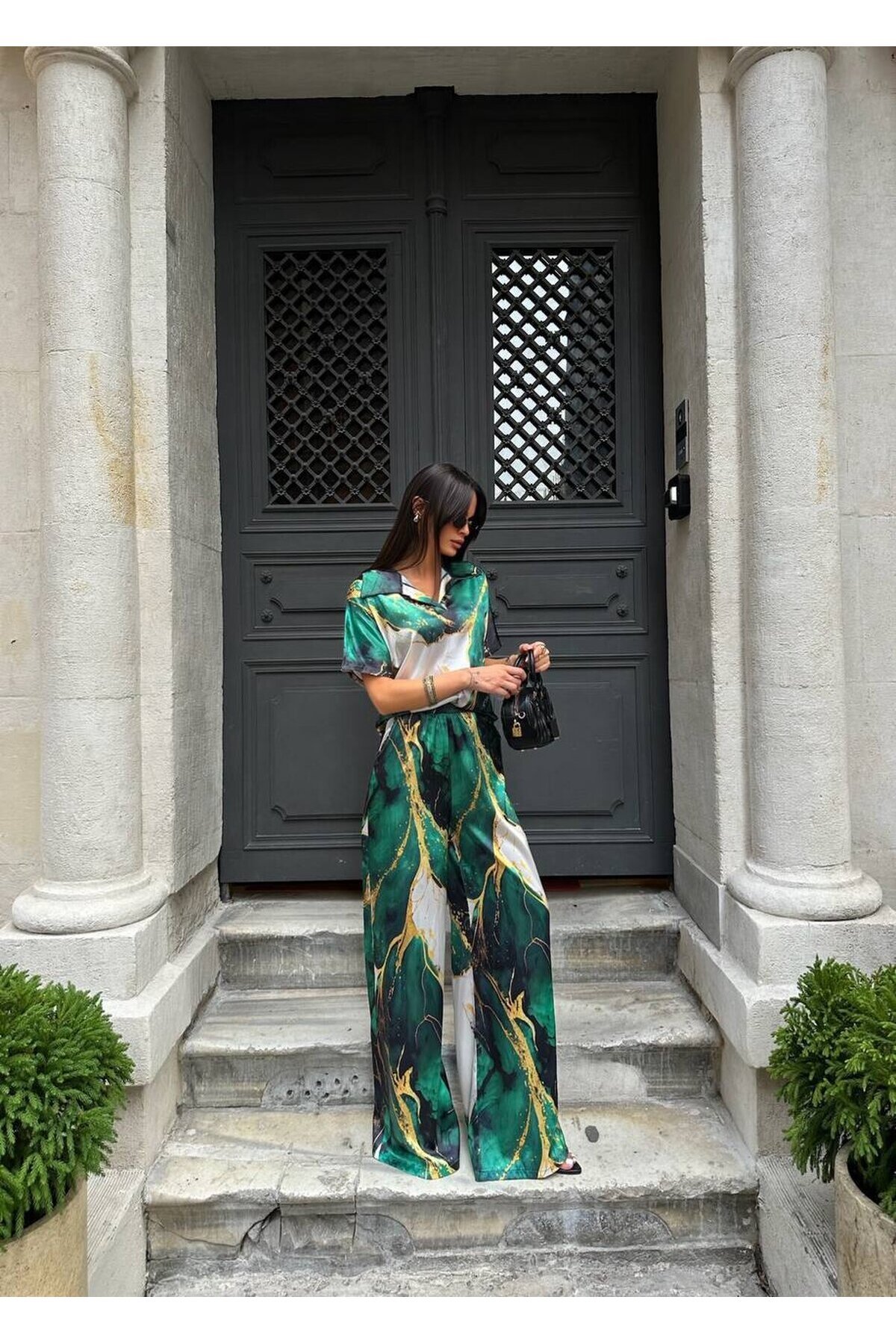 POLO YAKA İKİLİ SATEN TAKIM