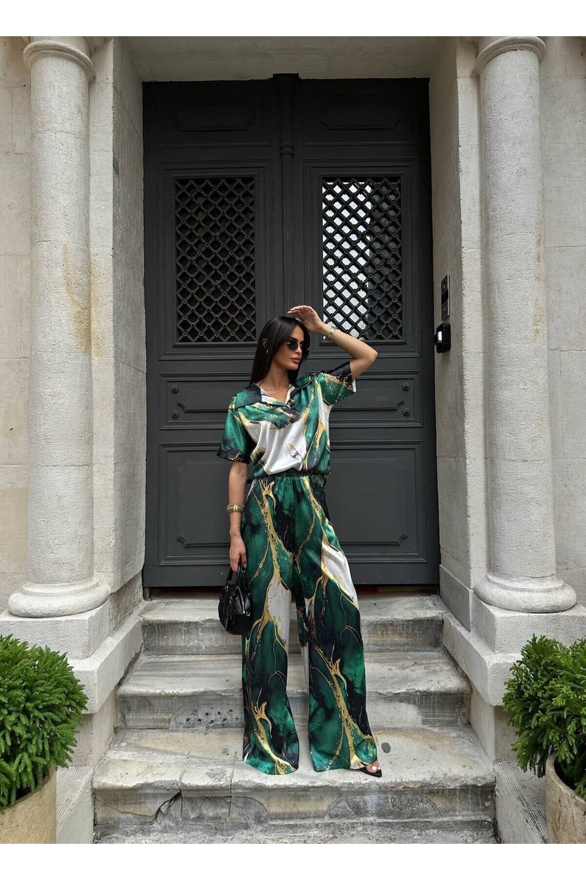 POLO YAKA İKİLİ SATEN TAKIM