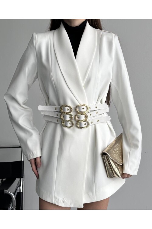 3 KEMERLİ TASARIM CEKET