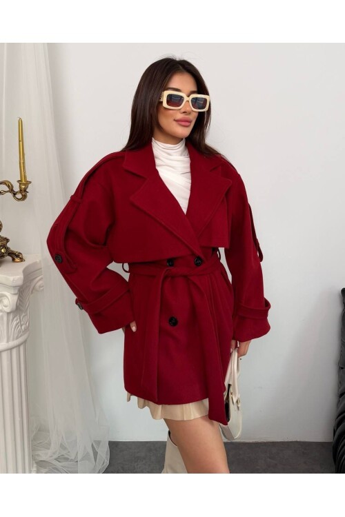 APOLET KUŞAK DETALI KAŞE KABAN