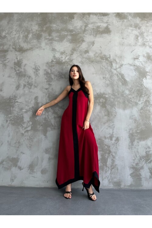 Askılı Maxi Boy Elbise