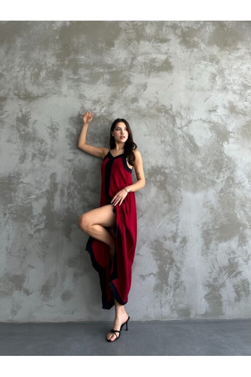 Askılı Maxi Boy Elbise