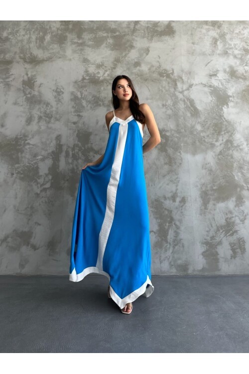 Askılı Maxi Boy Elbise