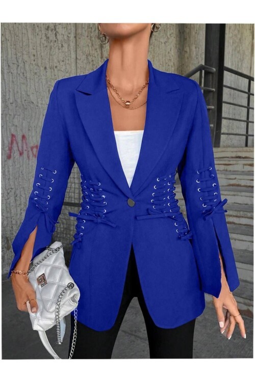 Bağcık Detaylı Tasarım Ceket