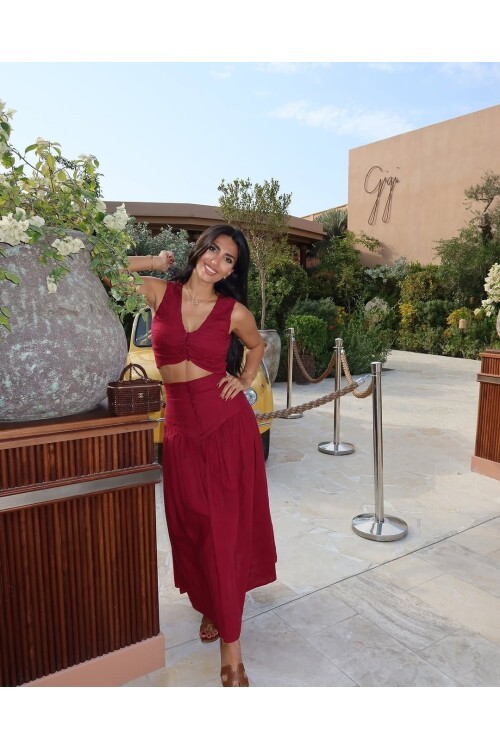 DÜĞME DETAYLI İKİLİ TAKIM