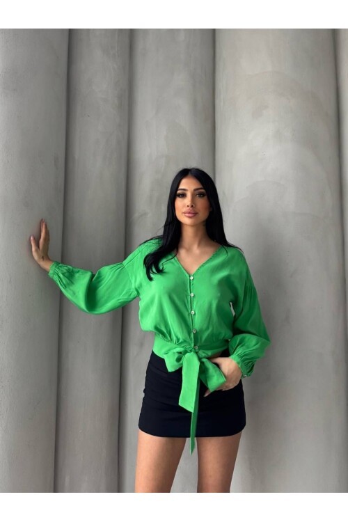 Bağlama Detaylı Gömlek