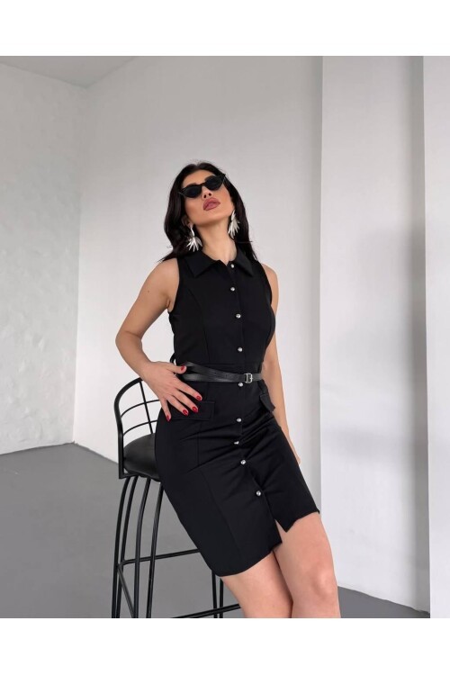 GÖMLEK YAKA ELBİSE