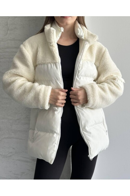 KAPÜTONE SÜET DETAY MONT