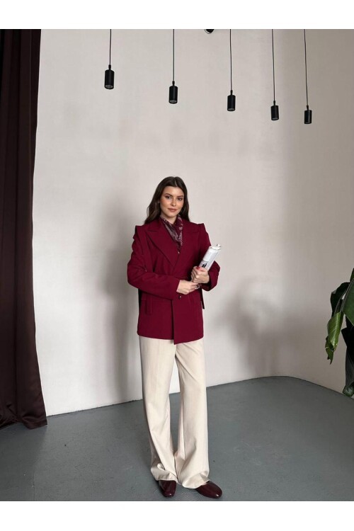 OMUZ KUŞAK SARKIK CEKET