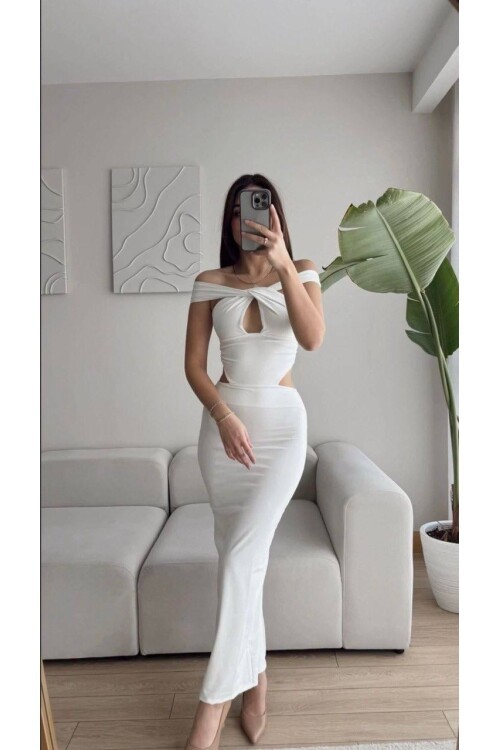 Pencere Detaylı Elbise