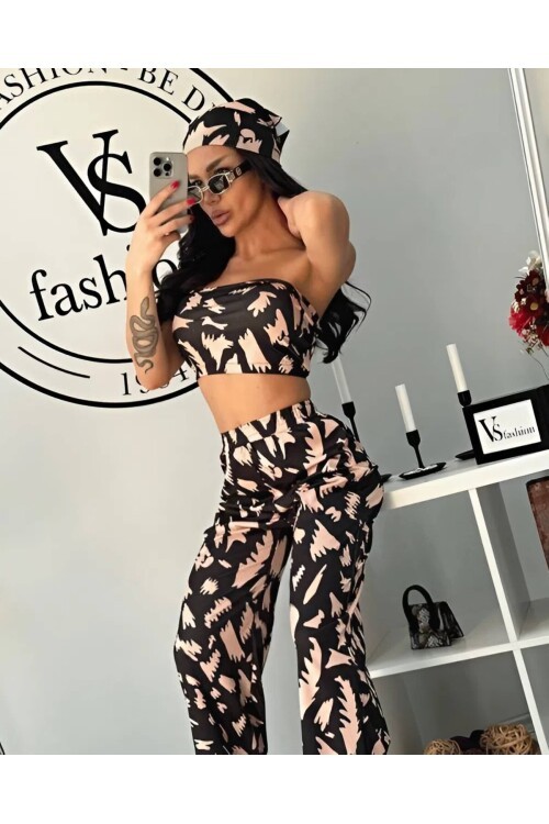 CROP BANDANA DETAYLI TAKIM