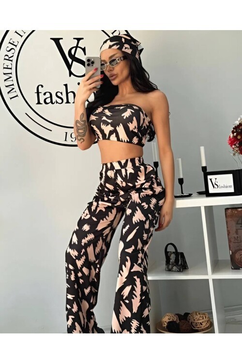 CROP BANDANA DETAYLI TAKIM