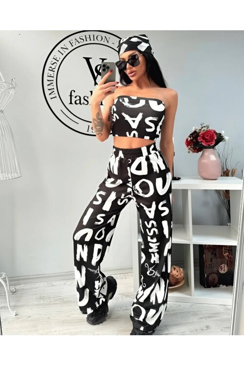 CROP BANDANA DETAYLI TAKIM