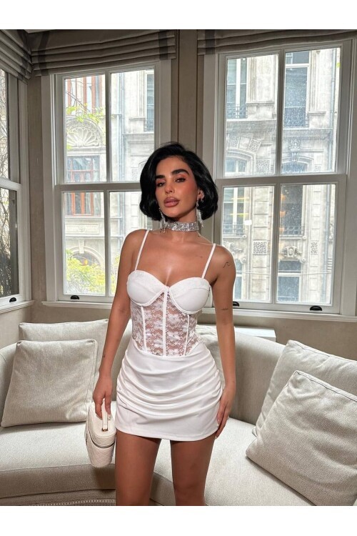 GLOP VE GÜPÜR DETAY ELBİSE