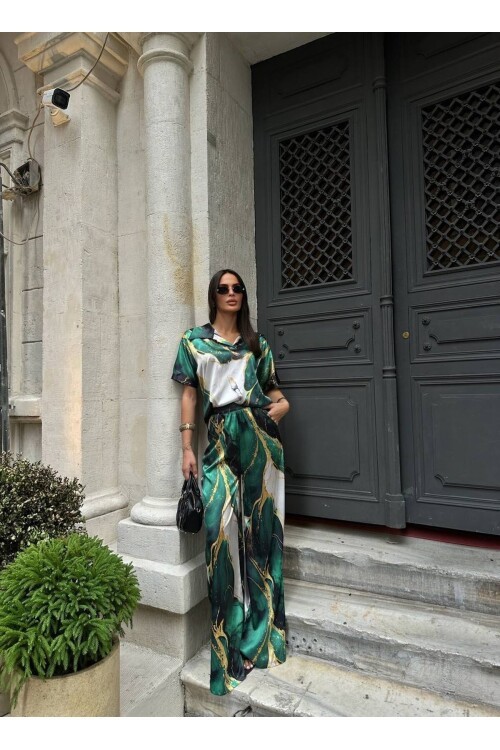 POLO YAKA İKİLİ SATEN TAKIM