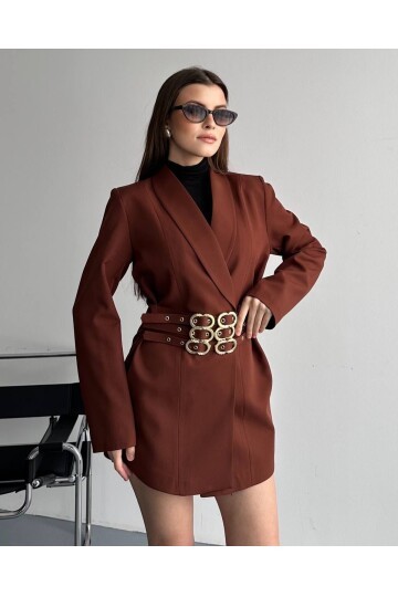 3 KEMERLİ TASARIM CEKET