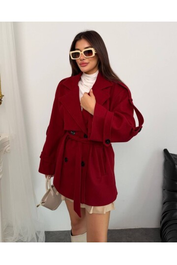 APOLET KUŞAK DETALI KAŞE KABAN