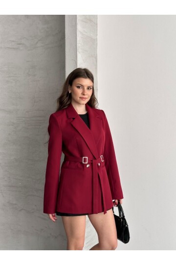 BEL AYARLI KEMERLİ CEKET