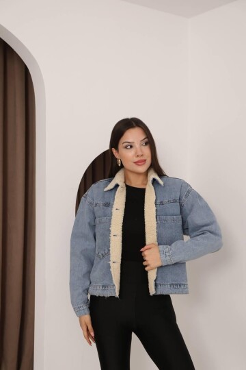 DENİM İÇİ PELUŞ MONT
