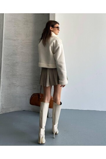 İÇİ PELUŞ KRUVEZE SÜET MONT