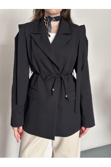 OMUZ KUŞAK SARKIK CEKET