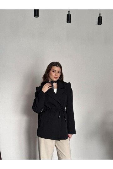 OMUZ KUŞAK SARKIK CEKET