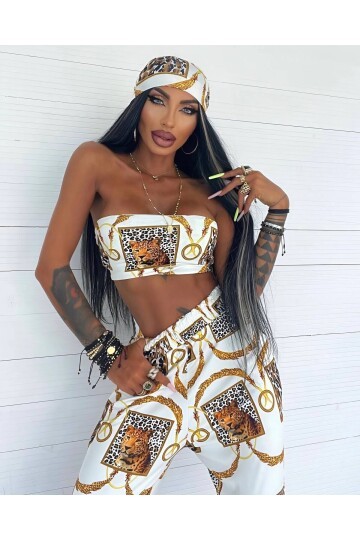 CROP BANDANA DETAYLI TAKIM