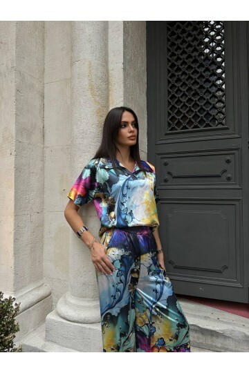 POLO YAKA İKİLİ SATEN TAKIM