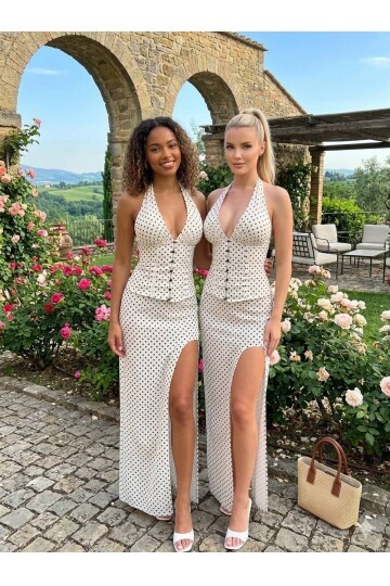 PUANTİYELİ YELEKLİ TAKIM